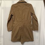 Trave Portia Romper Womens Size XS Blonde Brown Denim Long Sleeve‎ Utility NWT Photo 3
