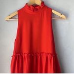 Elliatt  Sonnet Mod Mock Ness Dress Swing Poppy Red Anthropologie Photo 6