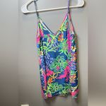 Lilly Pulitzer Lilly Pulitzer Women's Silk Lela Cami Shift Dress Navy Pink Size XS Photo 2