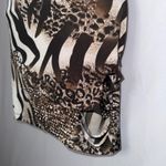 Avec Les Filles Y2K Animal Print Bodycon Slashed Mini Dress Photo 5