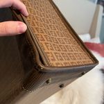 Fendi Vintage *RARE* Brown Monogram FF Zucca Crystal Coated Canvas Trunk Display Photo 5