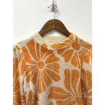 Marine layer  Alma Puff Sleeve Sweater Orange Floral Size XS Photo 2