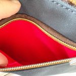 Dooney & Bourke Crossbody Steel Gray Nylon North South Triple Zip Duck Logo EUC Photo 8