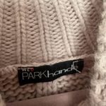 Mauve Cable Knit Puffy Sleeve Sweater (XS) Pink Photo 4