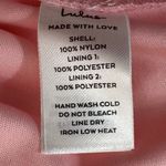 Lulus  Exceptional Moments Light Pink Swiss Dot One-Shoulder Mini Dress Size S Photo 7