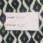 Chico's Zenergy Navy and Green Print Tank Top Size Large Navy Activewear Tank Photo 8