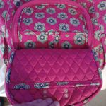 Vera Bradley  Campus Backpack Pink Flower Hipster Gently Used Photo 3