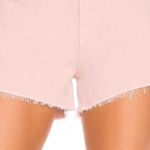 L'Agence NWT L’AGENCE Audery Denim Shorts Pink & Blue Raw Hem Cut Off Bundle Size 25 Photo 0