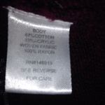 Cloud Chaser  M Sweater Knit Layered Top in Maroon Plaid Trim Photo 5