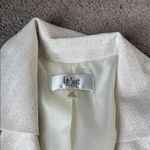 Le Suit  Ivory Two Piece Tweed Skirt Suit Set SIZE 16P Photo 2