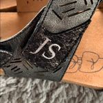 Josef Seibel 38 Black/Silver Sandals‎ Black Size 7 Photo 5