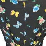 No Boundaries Vintage 90’s  butterfly Black romper retro cottagecore floral Photo 4