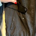 Cole Haan  Womens Black Hooded Water Resistant Trench Coat Size S Photo 11