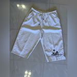 Palm Grove Women's 2X Beige Palm Flower Printed Pull On Cropped Pants Wide Leg Tan Photo 15