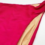 J.Crew NWT Dark Pink High Rise Ribbed Cheeky Bikini Bottom Size Small Photo 2