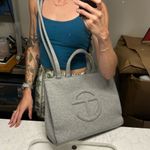 UGG  x Telfar Medium Fleece Shopper Bag Gray Photo 12