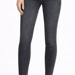 Alice + Olivia  Good High-Rise Ankle Skinny Jeans Women’s Size 24 Black Magic Photo 0