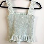 Sage The Label Green & White Striped Smocked Matching Skirt Set Photo 2