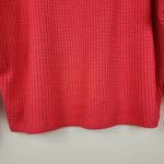 Anthropologie Waffle Top Coral Watermelon V-Neck Dolman Sleeve Shirt Blouse Sz S Photo 11