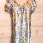 Oscar de la Renta  Pink Label Vintage Nightgown Nightie Short Pajama Floral Med Photo 0