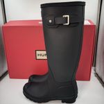 Hunter Original Tour Tall Boot, Black Winter, Rain Boot, Women’s Size 7 New Photo 3