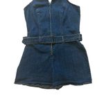 Forenza Vintage 90’s Forenze Halter Neck Denim Shorts Romper, Sz 16 Photo 6