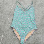 J.Crew Playa Key West Umbrella printed X-back one-piece swimsuit Women's Large Photo 2