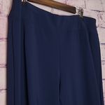 Boston Proper  BEYOND TRAVEL PANT NAVY STRAIGHT LEG STRETCH CORPCORE LARGE SHORT Photo 2