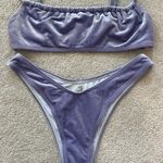 SheIn Purple Velvet Bikini Set Photo 0