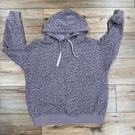 Buffalo David Bitton BUFFALO by DAVID BITTON Purple Cheetah Print Lightweight Cozy Drawstring Hoodie Photo 0