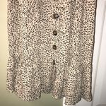 Japna  Women’s Leopard Print Button-Up Ruffled Hem Dress Photo 2