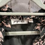 Juniper Blu Floral V Neck Sheer Sleeve Ruffle Boutique Mini Dress Womens Small Photo 1