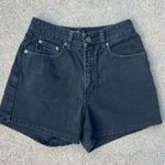 Vintage 90s outlaw beware of imposters high rise black Jean Shorty shorts Size 5 Photo 0