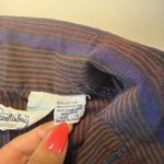 Diane Von Furstenberg VTG 80s Vintage  Plaid Flannel Button Down Shirt Size 12‎ L Photo 2