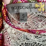 Figueroa and Flower Floral Tunic Blouse 1/2 Sleeve S Photo 7