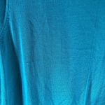 Chico's Turquoise Open Front Stitch-Detail Cardigan 3/4 Sleeve Size 0 (US Size S) Photo 2