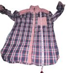 Anthropologie By Womens Boyfriend Button Down Plaid 100% Cotton Size S Oversized Photo 7