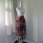 Talbots Vintage Y2K J.G. Hook Floral Print Pleated A-Line Midi Skirt Photo 5