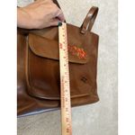 Patricia Nash  large Madison Leather Tote shoulder Bag Cognac Embroidered Floral Photo 8