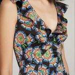 SALONI Holly Midi Dress In Ebony Dragonfruit Print Natural Size 4 Photo 2