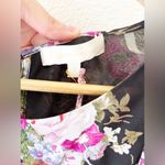 Love Shack Fancy  Garner Black Pink Floral Print Mini Dress Size 2 Photo 3