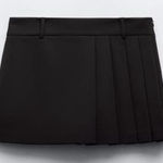 ZARA  Black Pleated Skort Photo 0