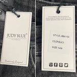 Judy Blue NWT Destroyed Button-Fly Skinny Jeans Black Wash Denim Size 14W NEW Photo 12