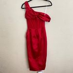 House Of CB  "Lulu" Red Asymmetric Drape Midi Corset Dress‎ NWOT size M Photo 7