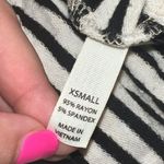 Soma  Women’s Black & White Striped Cascade Front Cardigan Sweater Size XS Photo 3