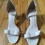 Ted Baker Leather Bow Ankle Strap Chunky Block Coquette Blush Solid Minimalist Open Toe Street Style Plain Elegant Style Sandals Prom Designer Luxury Photo 2