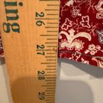 Cowgirl Hardware Western Floral Sequin Shirt Pearl Buttons Women's L Red Dainty Size L Photo 11