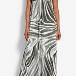 Tommy Bahama zebra print palm strapless maxi dress, size medium Photo 1