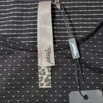 Poools Polka Dot 3/4 Sleeve Scoop Neck Top 38 NWT Black Photo 8