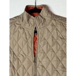 Valerie Bertinelli Quilted Jacket Beige Orange Plaid Lining Pockets Women's S Tan Photo 1